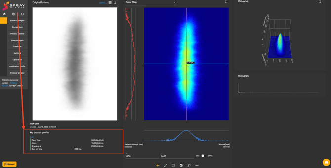 Application profile PA ex
