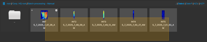 batch database selection