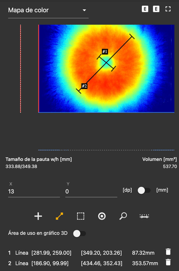 distance measure spanish