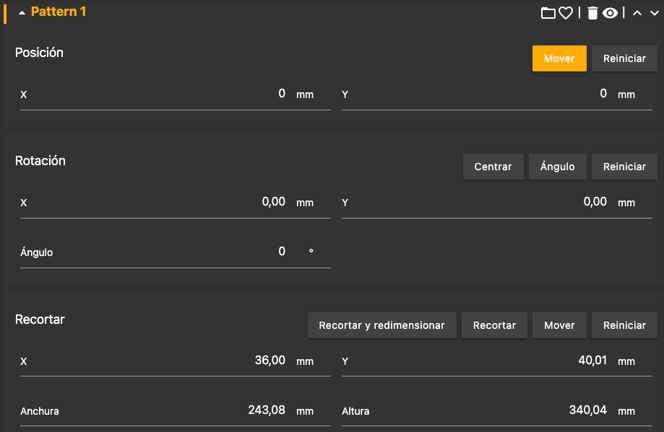 position tool editor spanish